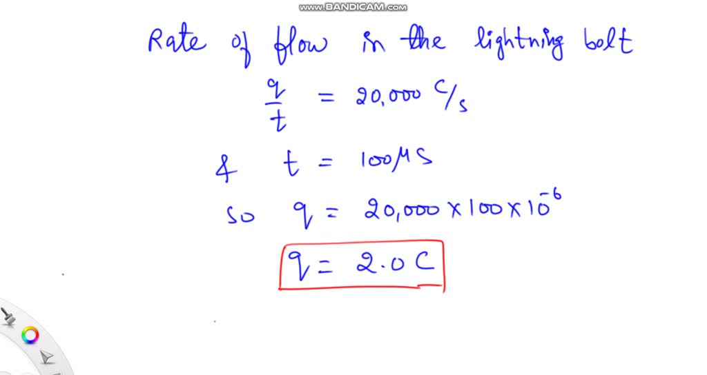Lightning occurs when there is a flow of electric charge (principally