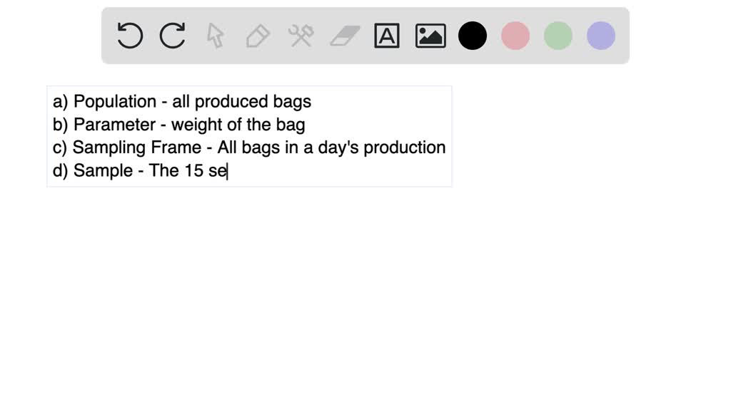 SOLVEDQuality control. A company packaging snack foods mainrains