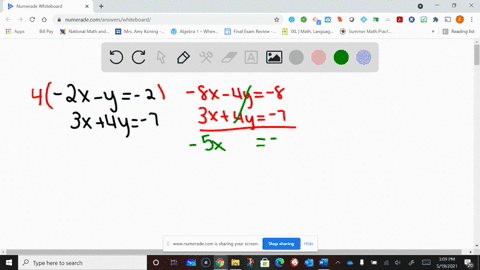 if-possible-solve-the-system-of-linear-equations-and-check-your-answer-beginarrayr-2-x-y-2-3-x4-y-7-