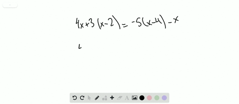 solve-the-equation-4-x3x-2-5x-4-x