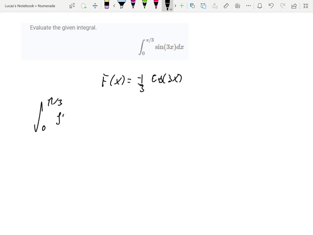 solved-evaluate-the-given-integral-0-3-sin-3-x-d-x