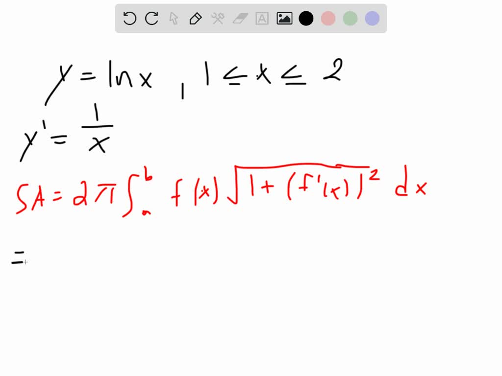 SOLVED:The Given Curve Is Rotated About The X -axis. Set Up, But Do Not ...