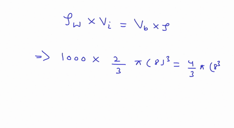 a-hollow-spherical-body-of-inner-and-outer-radii-6-mathrmcm-and-8-mathrmcm-respectively-floats-half-