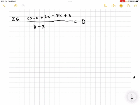 SOLVED:2(x+3)=3(x-1)