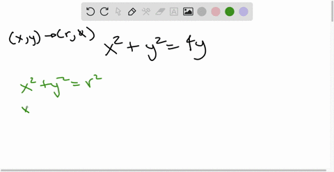 find-a-polar-equation-for-the-curve-represented-by-the-given-cartesian-equation-x2y24-y