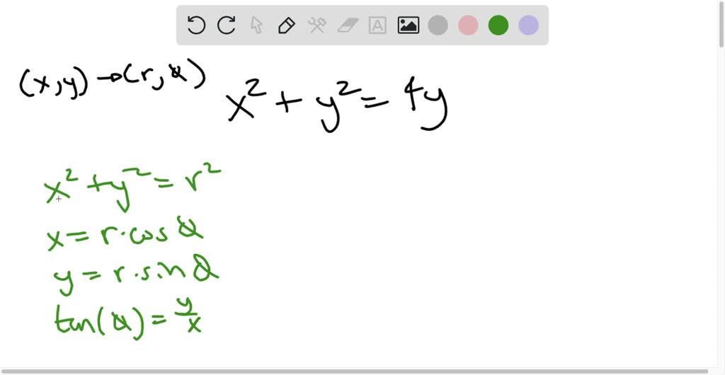 SOLVED:Find a polar equation for the curve represented by the given ...