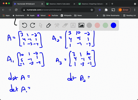 use-cramers-rule-to-solve-the-system-of-linear-equations-leftbeginaligned-3-xy-2-z-10-4-x-yz-5-x-3-2