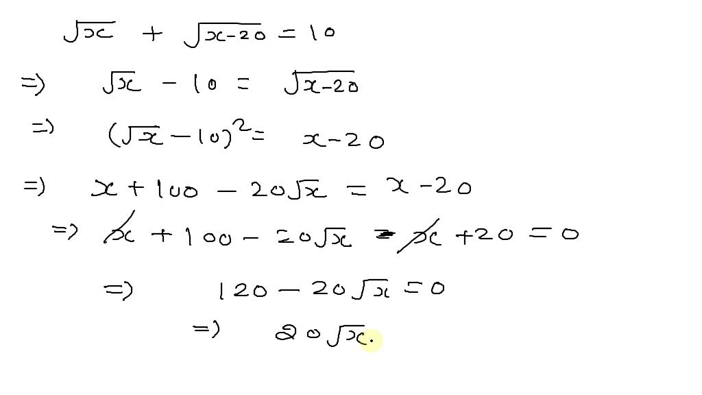 solution of equation