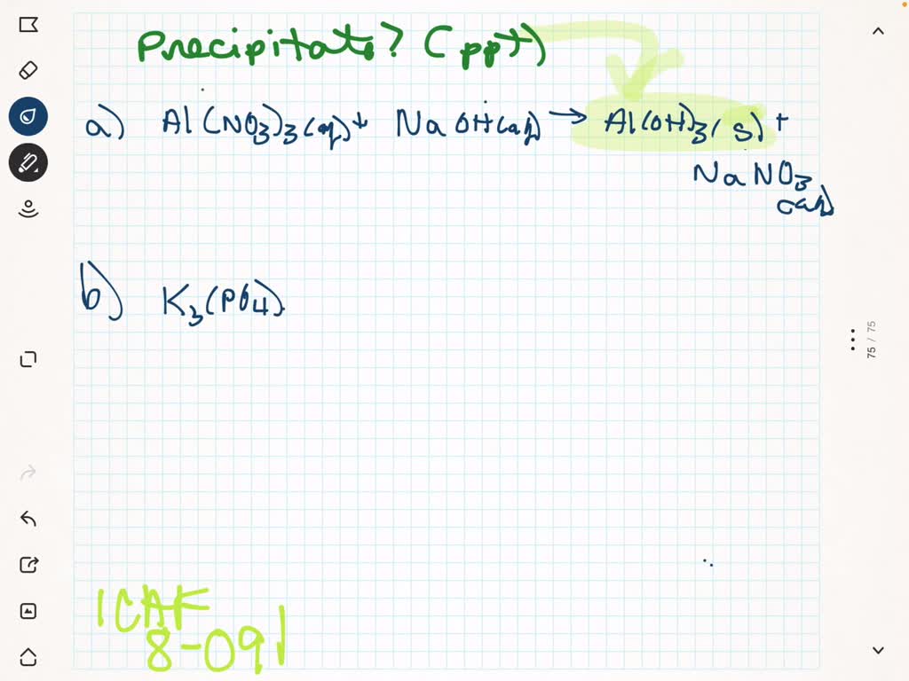 SOLVED Write the formula of the precipitate formed when these