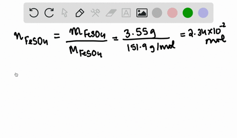 how-many-milliliters-of-0250-mathrmm-mathrmkmno_4-are-needed-to-react-with-355-mathrmg-of-ironii-sul