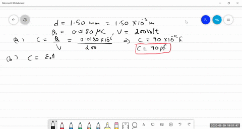 2426-an-air-capacitor-is-made-from-two-flat-parallel-plates-150-mathrmmm-apart-the-magnitude-of-char