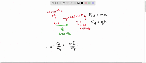 a-proton-accelerates-from-rest-in-a-uniform-electric-field-of-640-mathrmn-mathrmc-at-some-later-ti-4