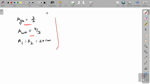 SOLVED:A lens having focal length f and aperture of diameter \bar{d ...
