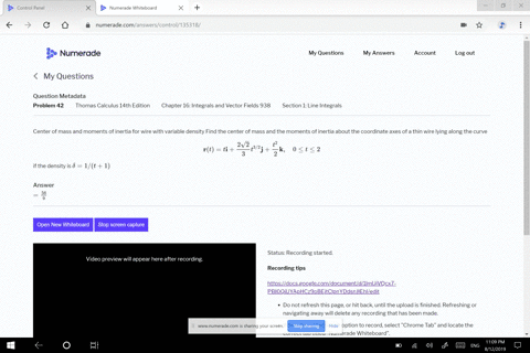center-of-mass-and-moments-of-inertia-for-wire-with-variable-density-find-the-center-of-mass-and-t-3