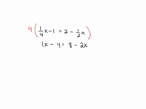 solve-the-equations-by-first-clearing-fractions-frac14-x-12-frac12-x