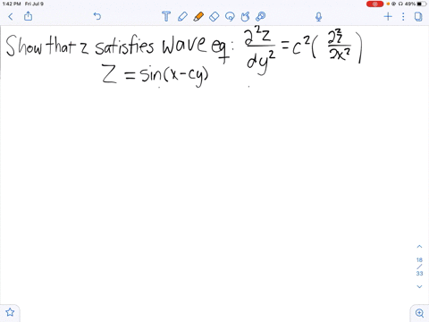 show-that-the-function-satisfies-the-wave-equation-partial2-z-partial-t2c2leftpartial2-z-partial-x2r
