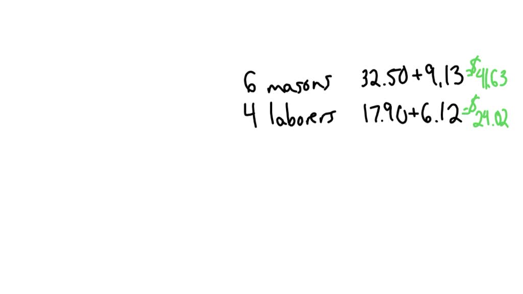 Determine the cost to lay the CMU block in Problem 9. It takes 5.5