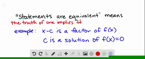 SOLVED:What does it mean that statements are equivalent?