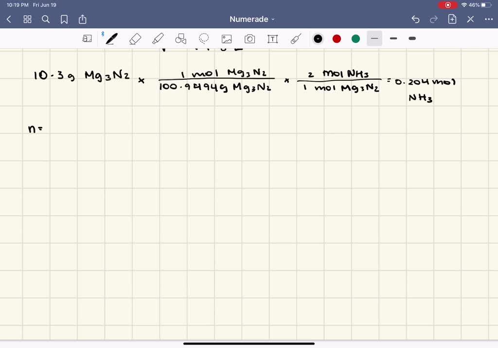 SOLVEDIf water is added to magnesium nitride, ammonia gas is produced
