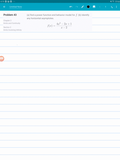 SOLVED:(a) find a power function end behavior model for f. (b) Identify ...