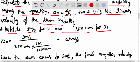 Solved A Plastic Film Moves Over Two Drums During A 4 S Interval The Speed Of The Tape Is Increased Uniformly From V