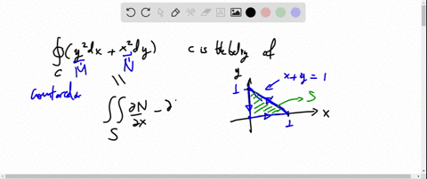 apply-greens-theorem-to-evaluate-the-integrals-in-exercises-27-30-ointlefty2-d-xx2-d-yright-c-the-bo