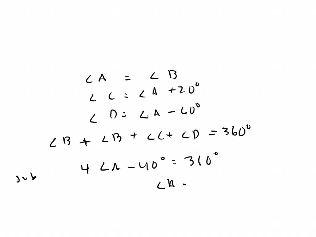 SOLVED:A Quadrilateral Is A Polygon With Four Sides. Quadrilateral A B ...