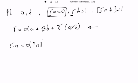 a-and-b-are-mutually-perpendicular-unit-vectors-if-r-is-a-vector-satisfying-r-cdot-a0-r-cdot-b1-and-