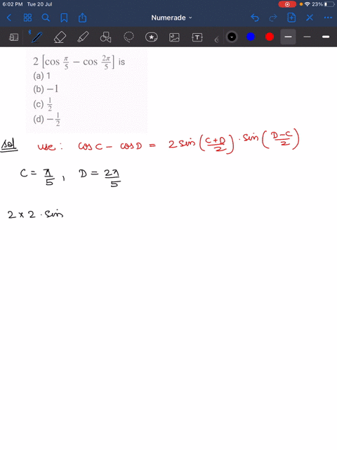 2leftcos-fracpi5-cos-frac2-pi5right-is-a-1-b-1-c-frac12-d-frac12