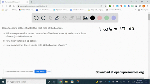elena-has-some-bottles-of-water-that-each-hold-17-fluid-ounces-a-write-an-equation-that-relates-the-