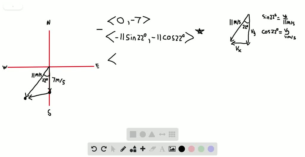 SOLVEDSSM Mario, a hockey player, is skating due south at a speed of 7