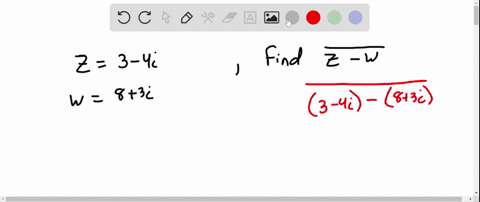 z3-4-i-and-w83-i-write-each-expression-in-the-standard-form-ab-i-overlinez-w-2