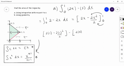 find-the-area-of-the-region-see-figure-in-two-ways-figure-cannot-copy-a-using-integration-with-respe