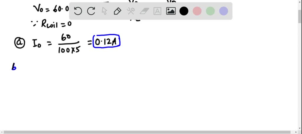 A 5.00 H inductor with negligible resistance is connected across the ac ...