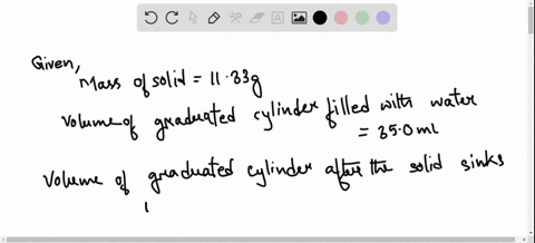 a-solid-with-an-irregular-shape-and-a-mass-of-1133-mathrmg-is-added-to-a-graduated-cylinder-filled-w