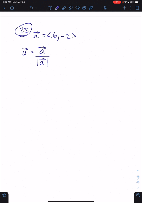 23-25-find-a-unit-vector-that-has-the-same-direction-as-the-given-vector-langle-6-2rangle