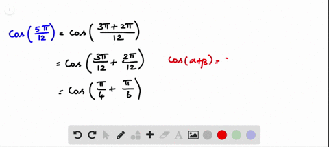 use-appropriate-identities-to-find-the-exact-value-of-each-expression-do-not-use-a-calculator-cos-5-