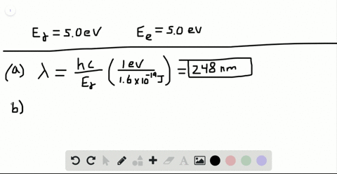 what-are-a-the-wavelength-of-a-50-ev-photon-and-b-the-de-broglie-wavelength-of-a-50-ev-electron