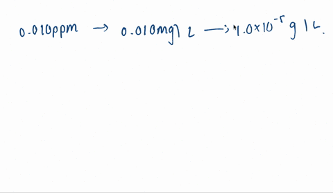 a-sample-of-water-contains-0010-ppm-lead-ions-mathrmpb2-a-calculate-the-mass-of-lead-ions-per-liter-