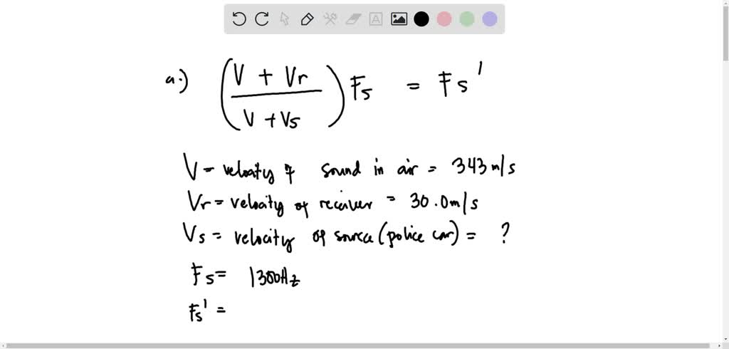 SOLVED:You are driving along a highway at 30.0 m / s when you hear a ...