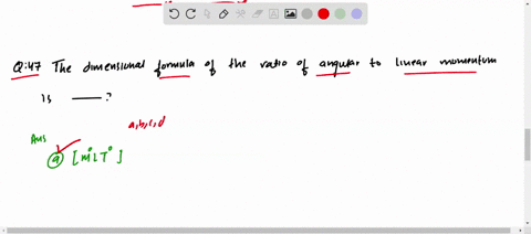 the-dimensional-formula-of-the-ratio-of-angular-to-linear-momentum-is-a-leftmathrmm0-mathrmlt0right-