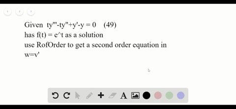 the-reduction-of-order-procedure-can-be-used-more-generally-to-reduce-a-homogeneous-linear-n-th-orde