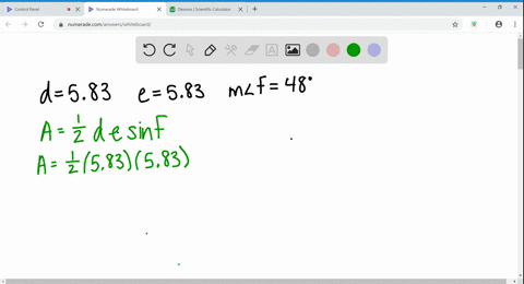 in-9-14-find-the-area-of-each-triangle-to-the-nearest-tenth-in-triangle-d-e-f-d583-e583-mathrmm-angl