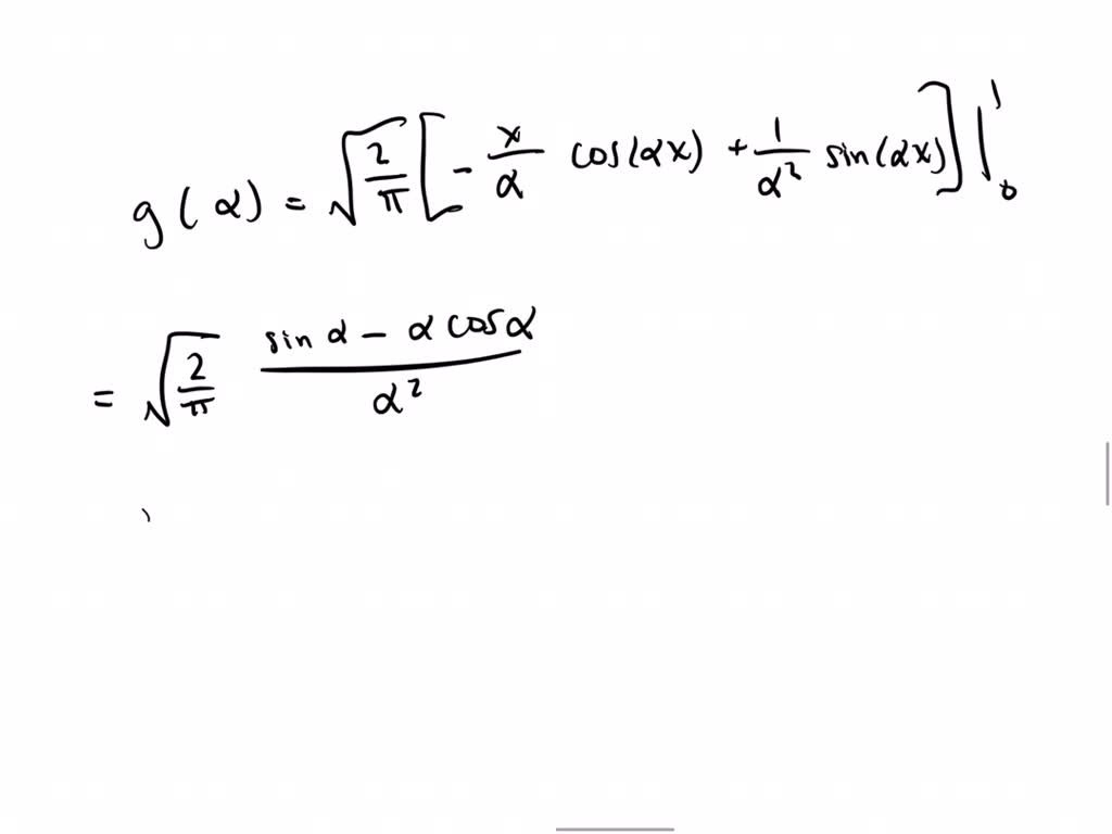 SOLVED:Find the Fourier sine transform of the function in the indicated ...