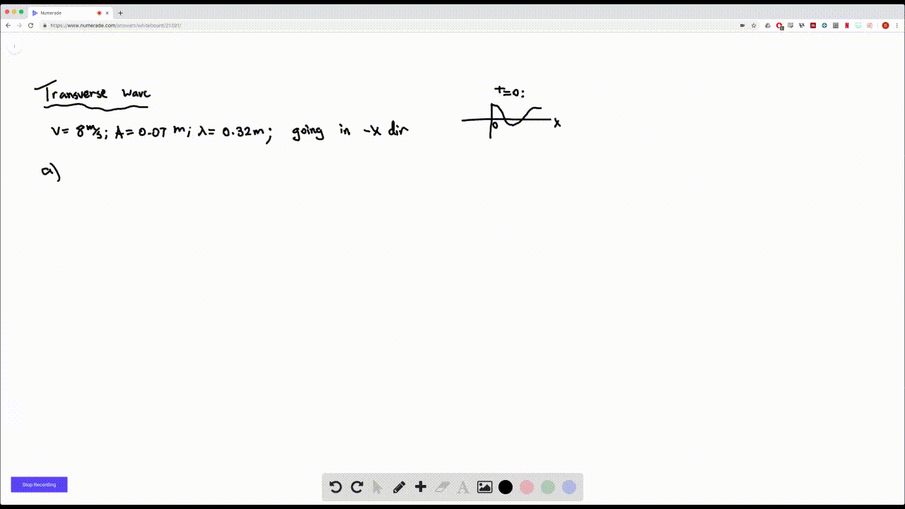 Solved A Transverse Wave On A String Has Amplitud