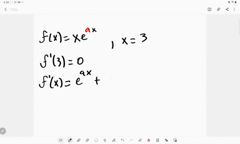 find-the-value-of-a-so-that-fxx-ea-x-has-a-critical-point-at-x3-2