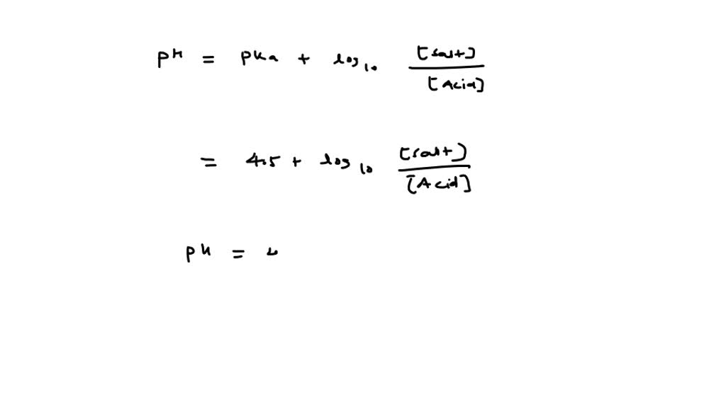 The pKa of a weak acid (HA) is 4.5 . The pOH of an aqueous buffered ...