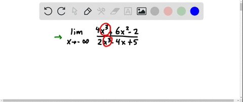 15-38-find-the-limit-or-show-that-it-does-not-exist-lim-_x-rightarrow-infty-frac4-x36-x2-22-x3-4-x5