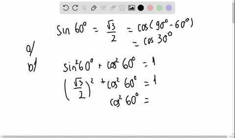 given-sin-60circfracsqrt32-use-trigonometric-identities-to-find-the-exact-value-of-a-cos-30circ-b-co
