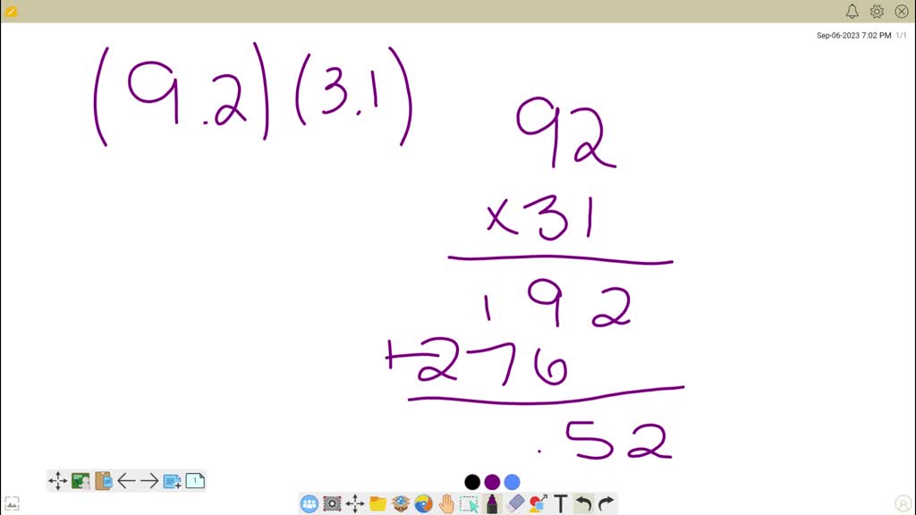 ⏩SOLVED:Find each product. (9.2)(3.1) | Numerade